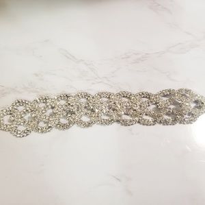 Rhinestone bracelet.